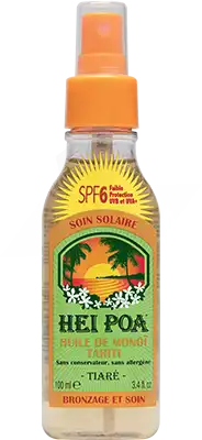 Hei Poa Monoi Solaire Spf6 Huile Coco Spray/100ml