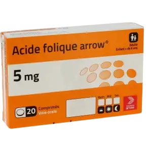 Acide Folique Arrow 5 Mg, Comprimé à La-Valette-du-Var