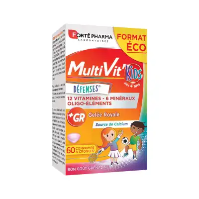 Multivit' Kids Comprimés à Croquer B/60 à MONTEREAU-FAULT-YONNE