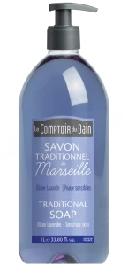 Le Comptoir Du Bain Savon Traditionnel De Marseille Olive-lavande Fl Pompe/1l