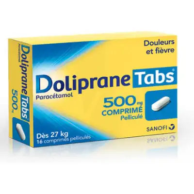 DOLIPRANETABS 500 mg Comprimés pelliculés Plq/16