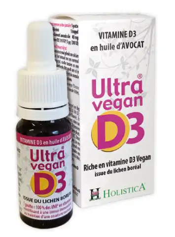 Holistica Ultra Vegan D3 Solution Buvable Fl Compte-gouttes/8ml