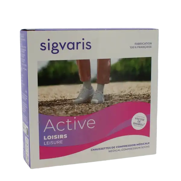 Sigvaris Active Loisirs New Chaussette Classe 2 Femme Noir Long S