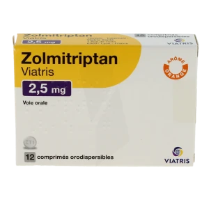 Zolmitriptan Viatris 2,5 Mg, Comprimé Orodispersible
