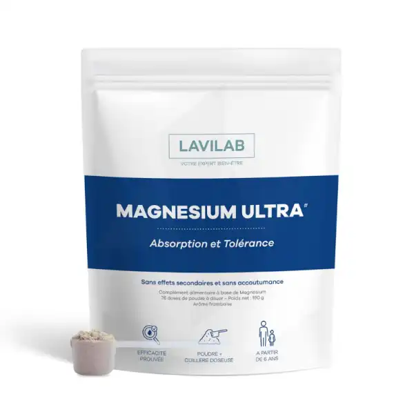 Lavilab Magnésium Ultra Poudre à Diluer Sachet/190g