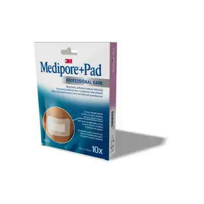 Medipore + Pad, 5 Cm X 7,2 Cm, Bt 10 à LUSSAC
