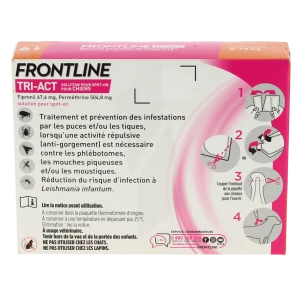 Frontline Tri-act Solution Pour Spot-on Pour Chiens 5 - 10 Kg, Solution Pour Spot-on