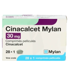 Cinacalcet Mylan 30 Mg, Comprimé Pelliculé