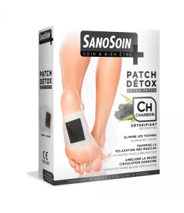 Sanosoin Patch Détox Pieds Charbon B/10