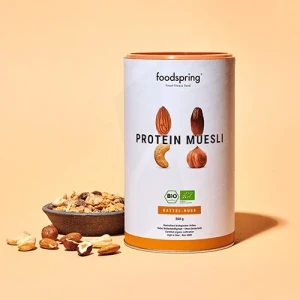 Foodspring Muesli Protéiné Dattes - 3 Noix 360g