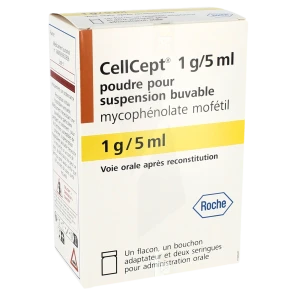 Cellcept 1 G/5 Ml, Poudre Pour Suspension Buvable