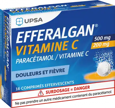 Efferalgan Vitamine C 500 Mg/200 Mg, Comprimé Effervescent à SAINT-MEDARD-EN-JALLES