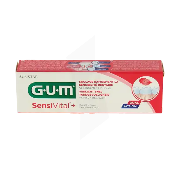 Gum Sensivital+ Dentifrice 75ml