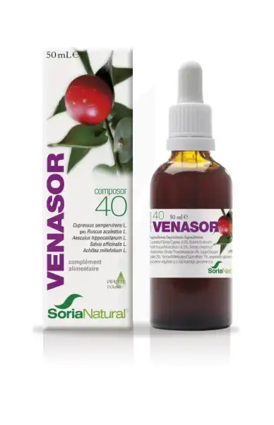 Soria Natural Venasor C-40 Solution Buvable Fl Compte-gouttes/50ml