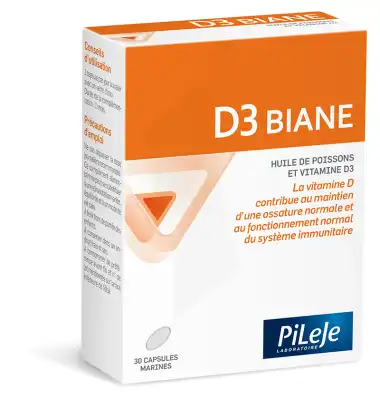 Pileje D3 Biane Capsules 200 Ui - Vitamine D 30 Capsules à MONTAIGUT-SUR-SAVE
