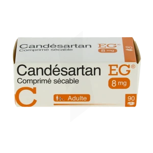 Candesartan Eg 8 Mg, Comprimé Sécable