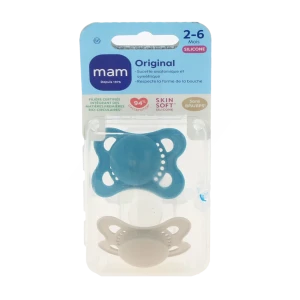 Mam Original Sucette Silicone 2-6mois Tendance B/2