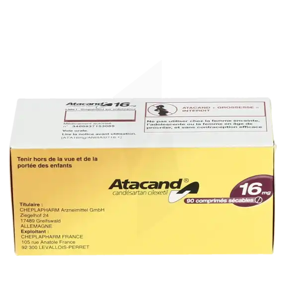 Atacand 16 Mg, Comprimé Sécable