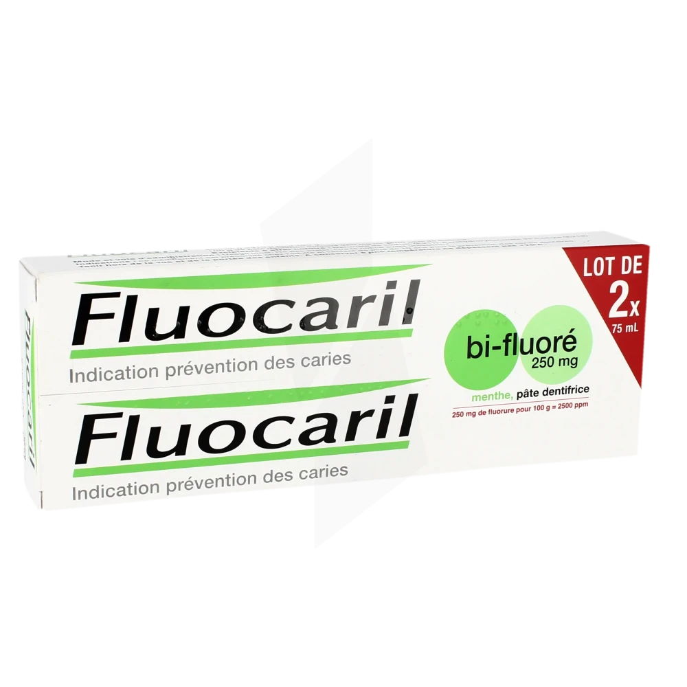 Fluocaril Bi-fluoré 250 Mg Pâte Dentifrice Menthe 2t/75ml