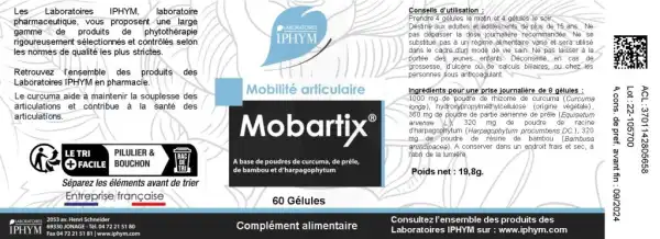 Iphym Conseil Mobartix Mobilité Articulaire Gélules B/60