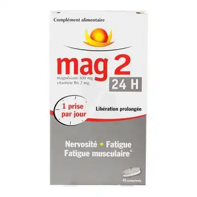 Mag 2 24h Comprimés Lp Nervosité Et Fatigue B/45 à Drocourt