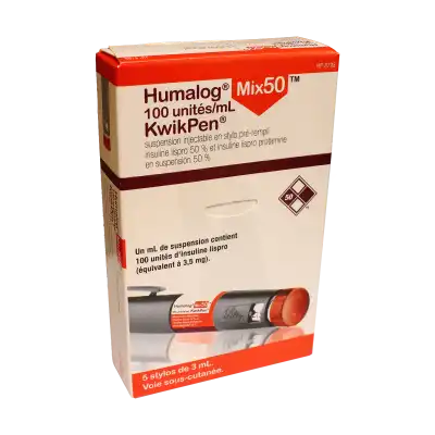 HUMALOG MIX50 100 UI/ml KWIKPEN, suspension injectable