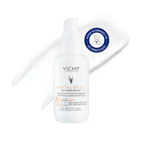 Vichy Capital Soleil Uv-age Daily Spf50+ Flacon Pompe/40ml