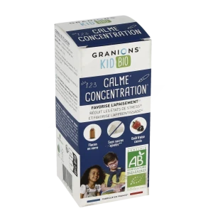Granions Kid Bio Calme Concentration Solution Buvable Fl/125ml