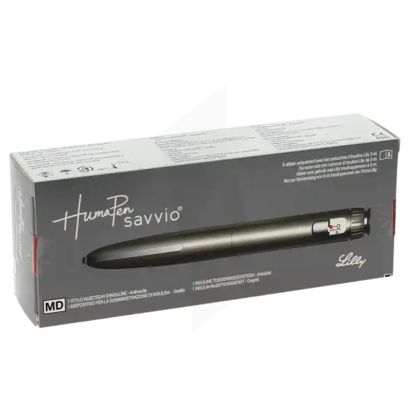 Humapen Savvio Stylo Injecteur Insuline Anthracite