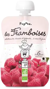 Popote Gourde Framboise Bio 120g* à UGINE