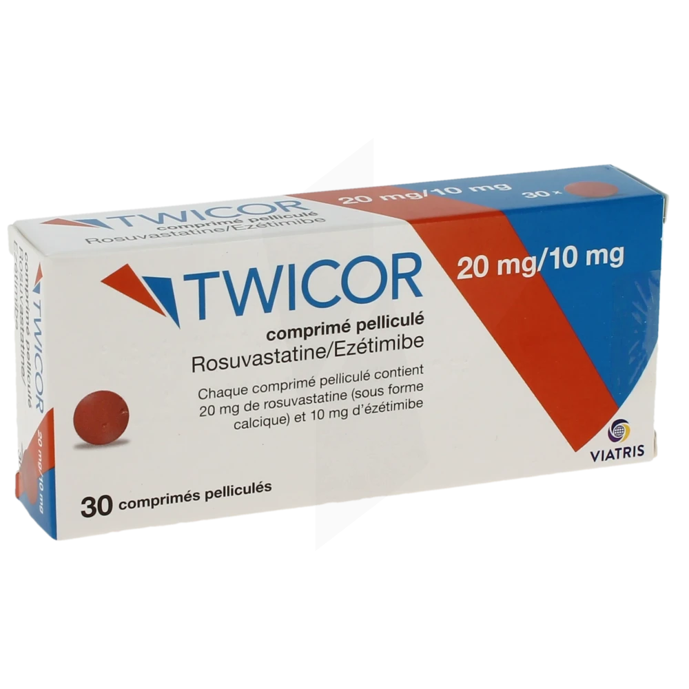 Twicor 20 Mg/10 Mg, Comprimé Pelliculé