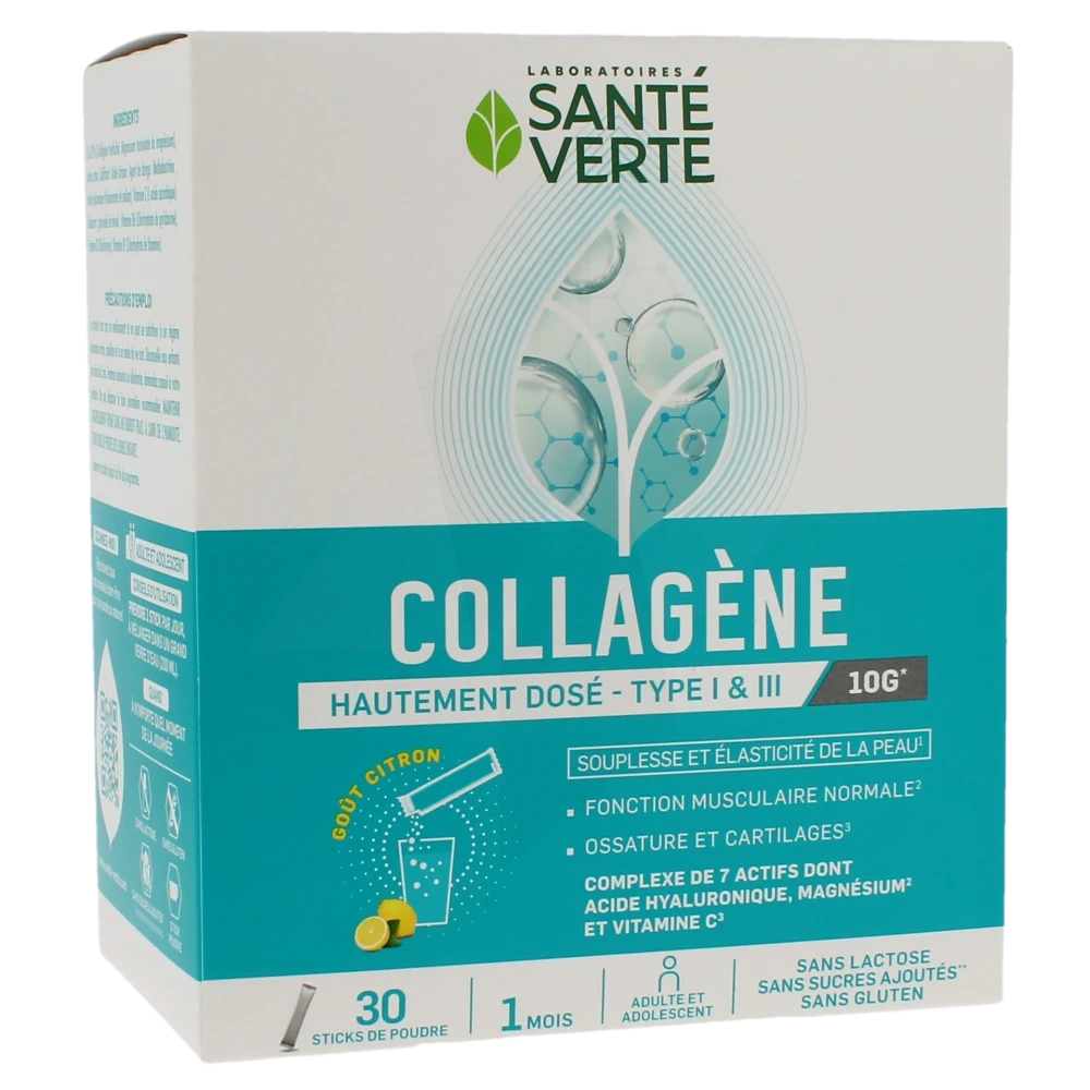 Sante Verte Collagène Pdr 30sticks
