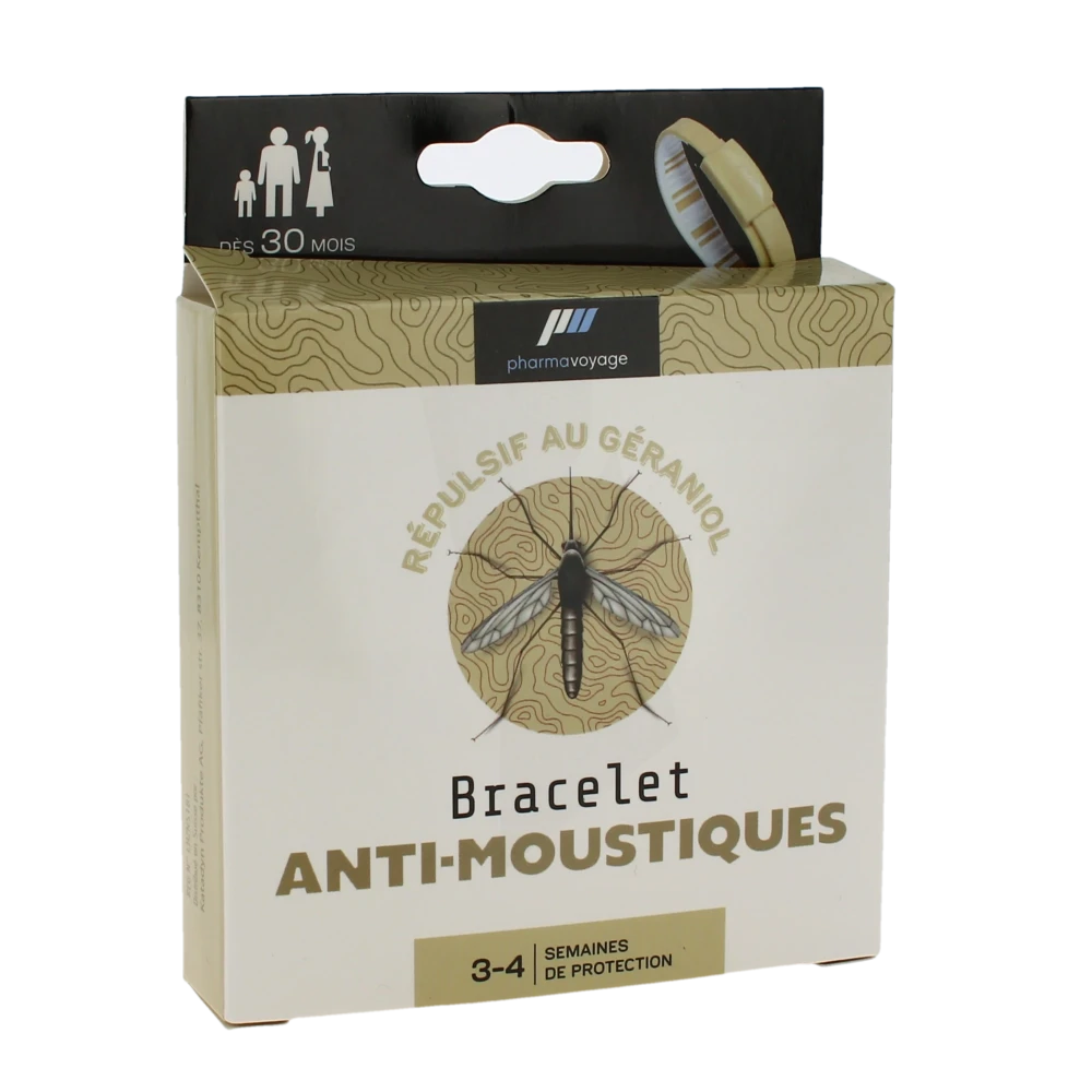 Pharmavoyage Bracelet Anti-moustiques Ivoire
