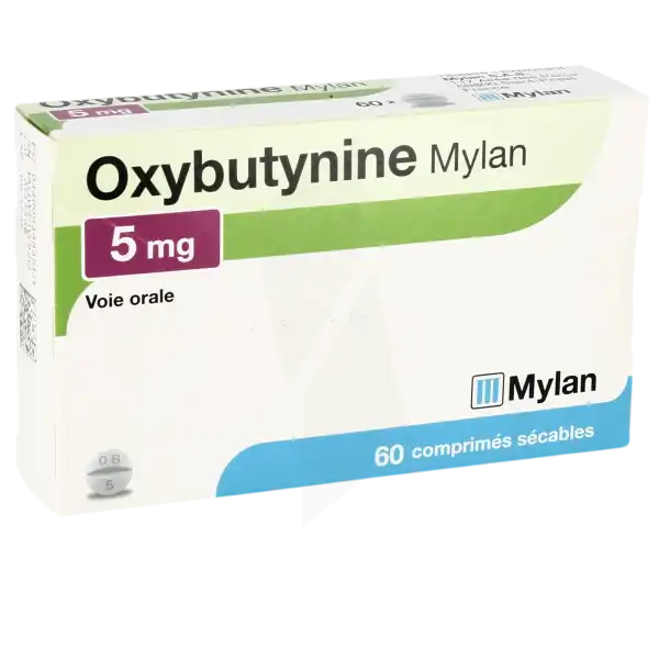 Oxybutynine Viatris 5 Mg, Comprimé Sécable