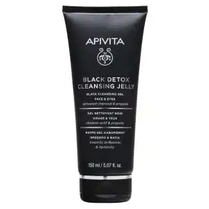 Apivita - Cleansing Gel Nettoyant Noir - Visage & Yeux Avec Propolis & Charbon Activé 150ml