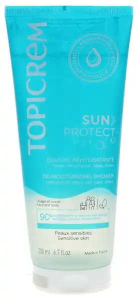 Topicrem Sun Protect Crème Douche Réhydratante T/200ml