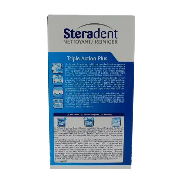 Steradent Triple Action, Tube 30, Bt 3
