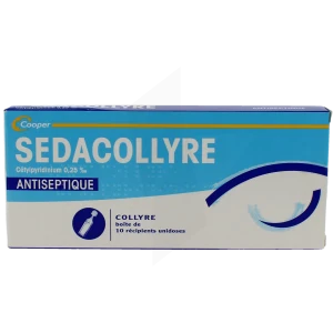 Sedacollyre Cetylpyridinium 0,25 Pour Mille, Collyre En Récipient Unidose