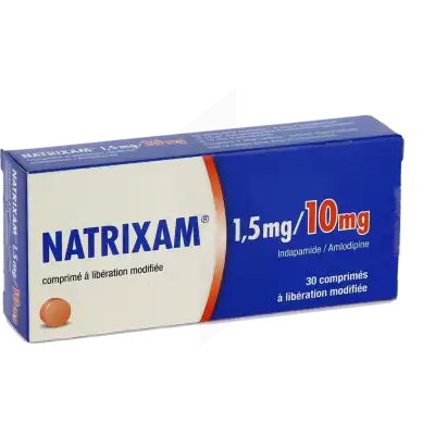 Natrixam 1,5 Mg/10 Mg, Comprimé à Libération Modifiée à LE LAVANDOU
