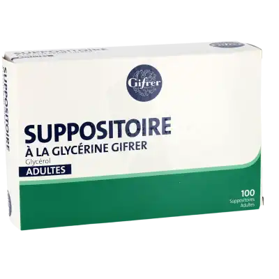 Suppositoire A La Glycerine Gifrer Suppos Adulte Sach/100 à Abbeville
