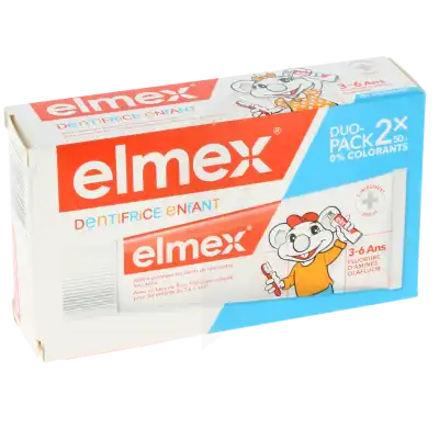 Elmex Enfant Dentifrice 3-6 ans 2T/50ml