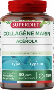 Superdiet Collagène Marin + Vitamine C Comprimés B/180