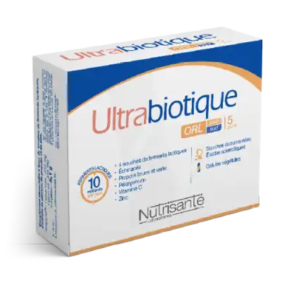 Nutrisanté Ultrabiotique Orl Jour/nuit Gélules B/10 à PINS-JUSTARET