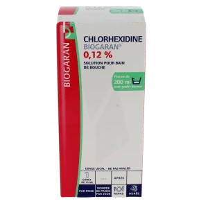 Chlorhexidine Biogaran 0,12 %, Solution Pour Bain De Bouche
