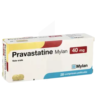 Pravastatine Viatris 40 Mg, Comprimé Pelliculé à La Ricamarie