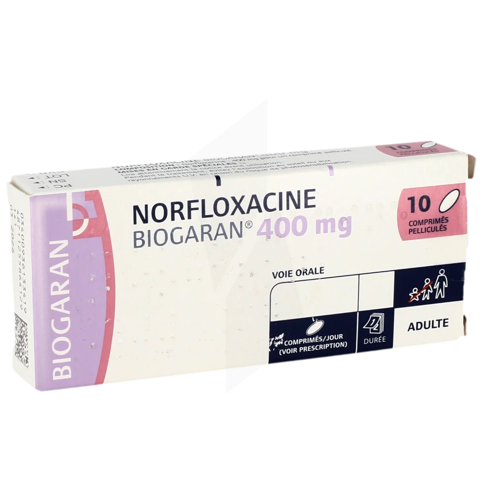 Norfloxacine Biogaran 400 Mg, Comprimé Pelliculé