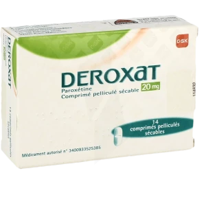 Deroxat 20 Mg, Comprimé Pelliculé Sécable