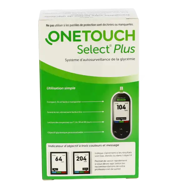 One Touch Select Plus Set Complet Autosurveillance GlycÉmie