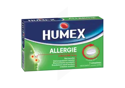 Humex 10 Mg Comprimés Allergie Loratadine Plq/7 à BOURG-SAINT-MAURICE