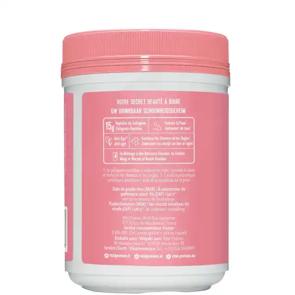 Vital Proteins Beauty Collagen Poudre Fraise Citron Pot/271g